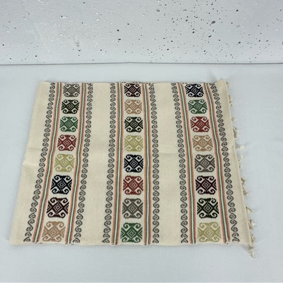Mexican Southwest Backstrap Loom Table Runner 74 x 14.2” - Picture 2 of 14